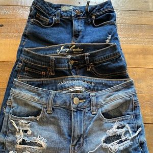 Lot of three jeggings / jeans size 0 / 25